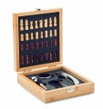 Chess board wine set, Wood