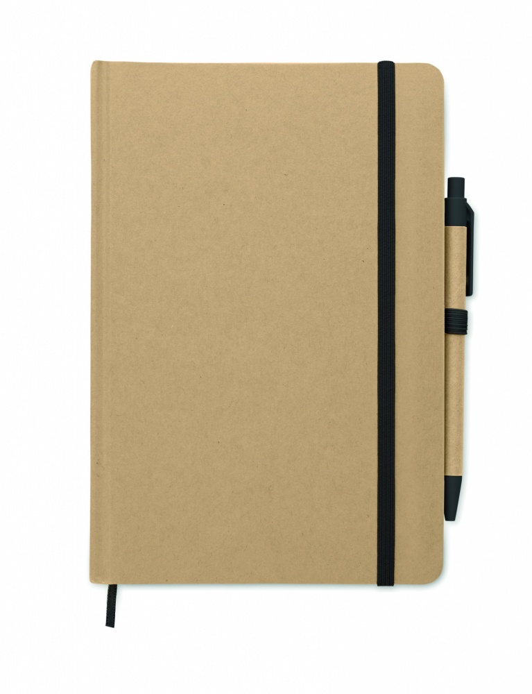 Logo trade promotional gift photo of: A5 notebook in recycled carton