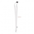 Lanyard in RPET 20 mm, White