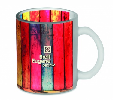 Logotrade promotional item picture of: Glass sublimation mug 300ml