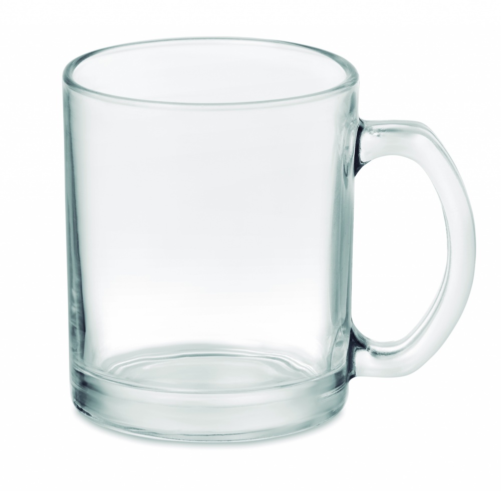 Logo trade promotional merchandise image of: Glass sublimation mug 300ml