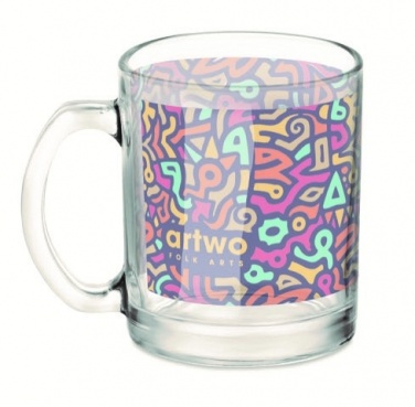 Logotrade promotional giveaway picture of: Glass sublimation mug 300ml