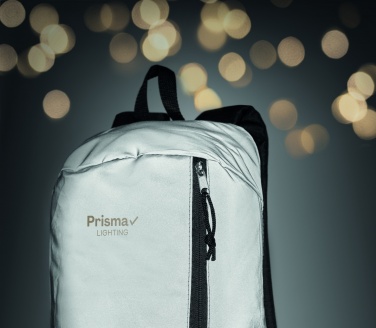 Logo trade promotional giveaways image of: High reflective backpack 600D