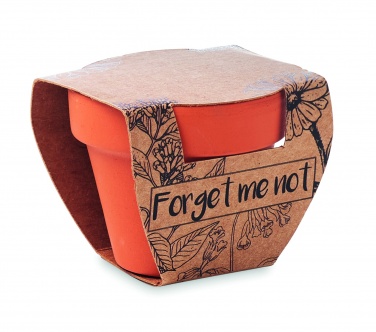 Logo trade promotional items picture of: Terracotta pot 'forget me not'