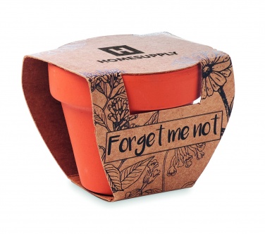 Logotrade promotional products photo of: Terracotta pot 'forget me not'