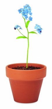 Logo trade promotional merchandise image of: Terracotta pot 'forget me not'