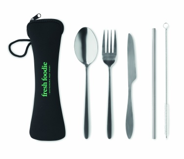 Logo trade advertising products image of: Cutlery set stainless steel