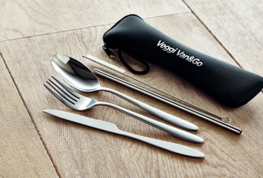 Logo trade promotional merchandise picture of: Cutlery set stainless steel