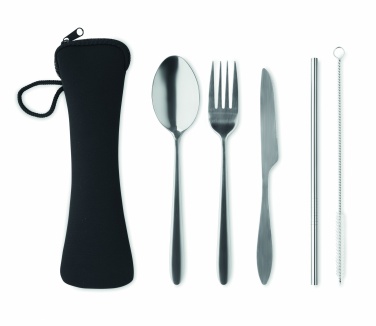 Logo trade corporate gifts image of: Cutlery set stainless steel