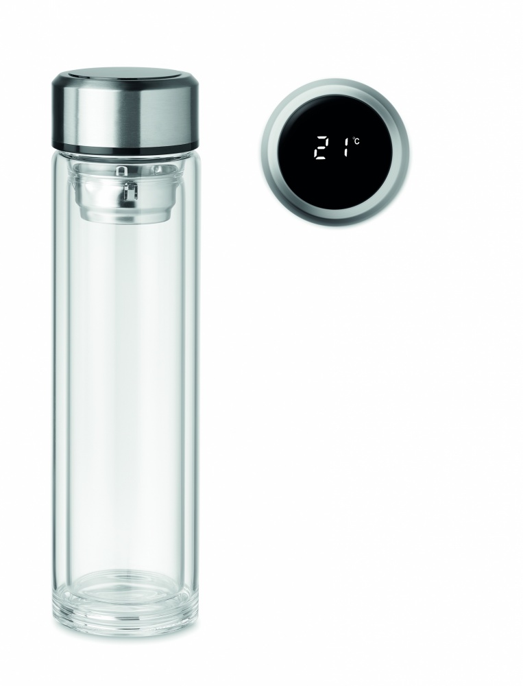 Logotrade advertising product image of: Bottle with touch thermometer