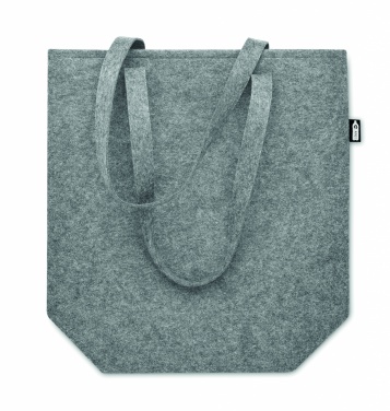 Logo trade promotional merchandise picture of: RPET felt shopping bag