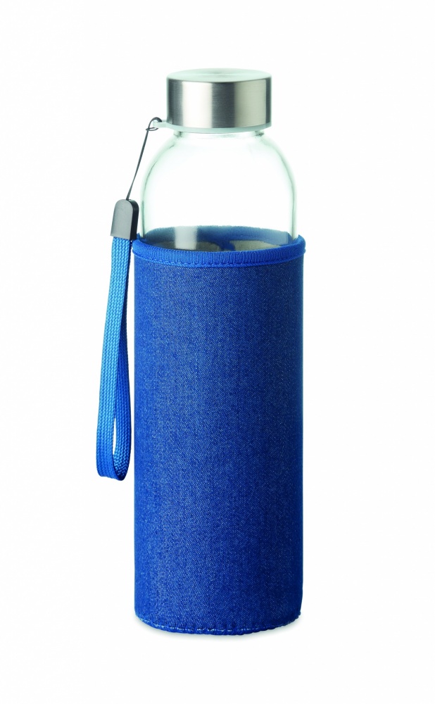 Logo trade promotional giveaway photo of: Glass bottle in pouch 500 ml