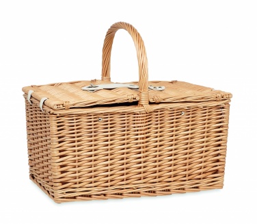 Logotrade promotional giveaways photo of: Wicker picnic basket 4 people