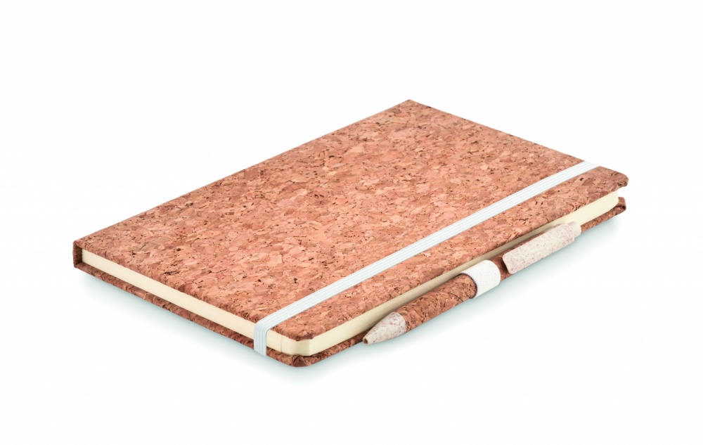 Logotrade promotional merchandise photo of: A5 cork notebook with pen