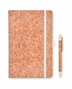 Logotrade advertising product picture of: A5 cork notebook with pen