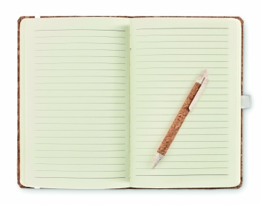 Logotrade advertising products photo of: A5 cork notebook with pen