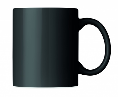 Logo trade promotional giveaways image of: Coloured ceramic mug 300ml