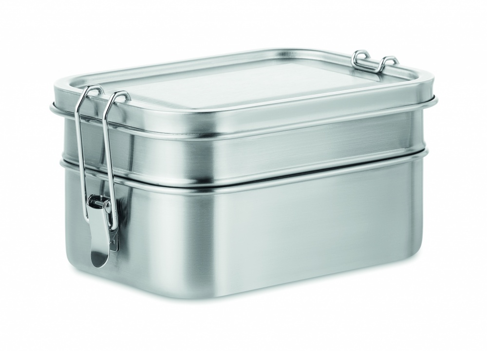 Logo trade advertising products image of: Stainless steel lunch box