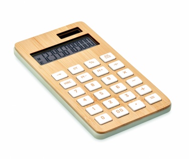 Logo trade promotional products picture of: 12 digit bamboo calculator