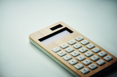 Logo trade advertising product photo of: 12 digit bamboo calculator