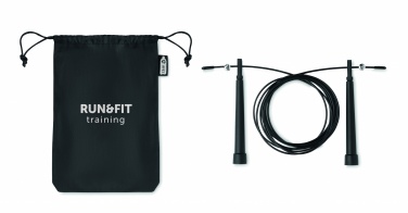 Logo trade promotional gifts image of: Speed jumping rope RPET pouch