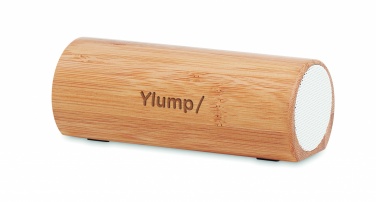 Logo trade promotional giveaways image of: Wireless bamboo speaker 2x5W