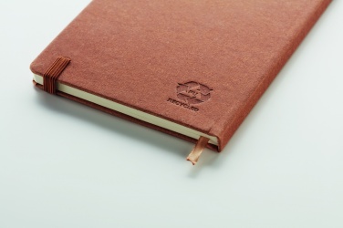 Logo trade business gift photo of: Recycled Leather A5 notebook