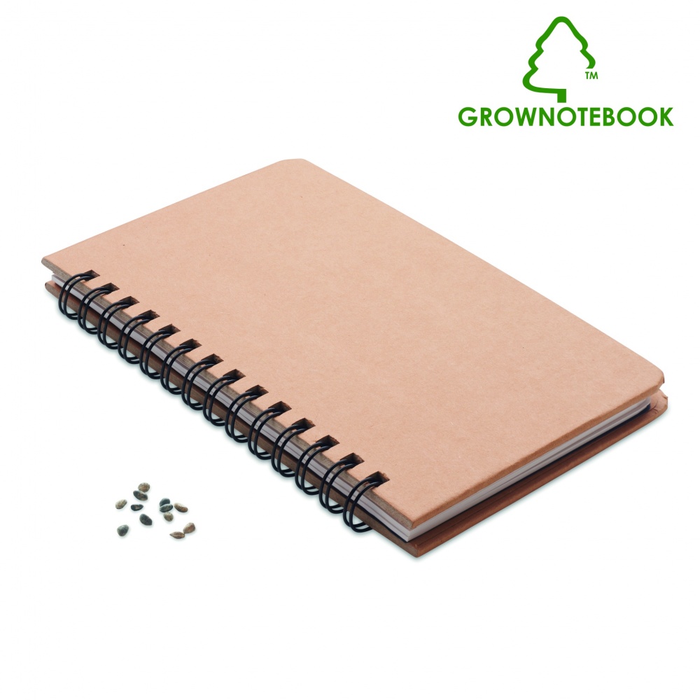 Logotrade promotional items photo of: A5 Pine tree GROWNOTEBOOK™