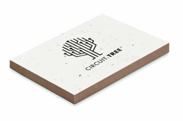 Logo trade promotional merchandise image of: Grass/seed paper memo pad