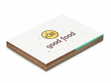 Logotrade promotional product image of: Grass/seed paper memo pad