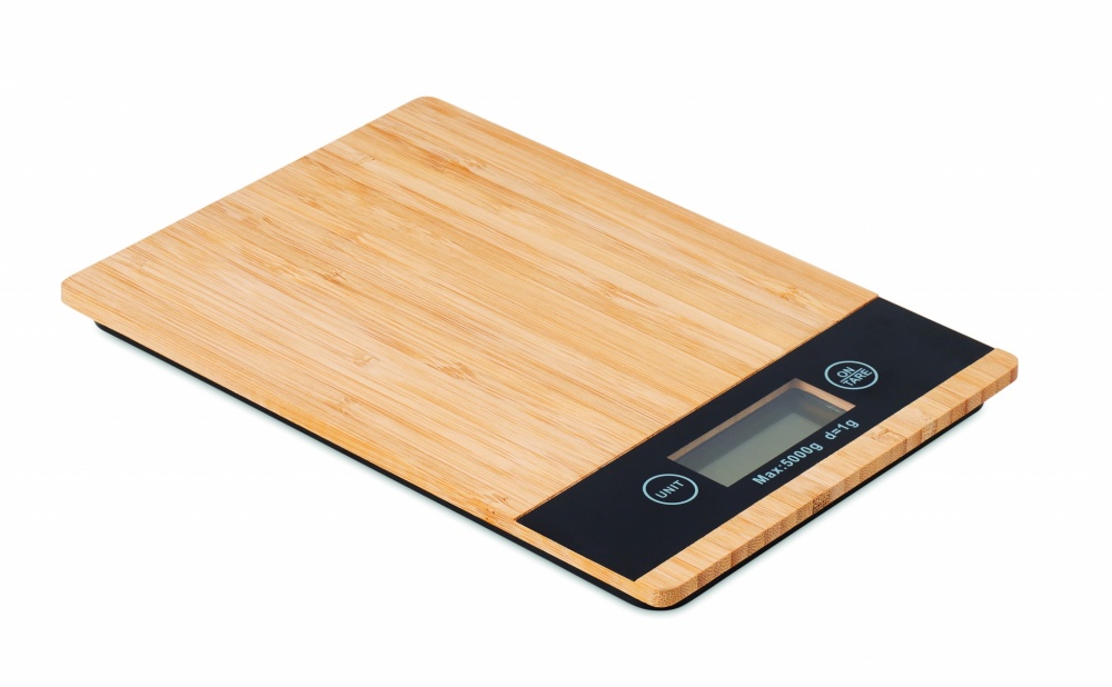 Logotrade corporate gift image of: Bamboo digital kitchen scales