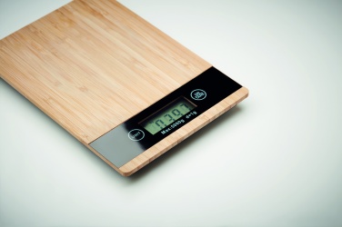 Logo trade promotional giveaway photo of: Bamboo digital kitchen scales