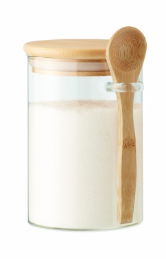 Logotrade promotional item image of: Glass jar with spoon 600 ml