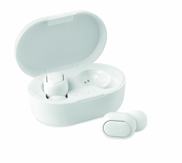 Logo trade promotional products image of: Recycled ABS TWS earbuds