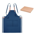 Organic cotton apron 340 gr/m², Blue