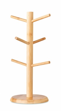 Logo trade corporate gifts image of: Bamboo cup set holder