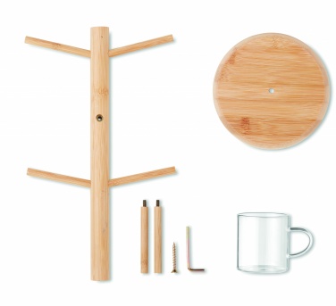 Logotrade promotional item image of: Bamboo cup set holder