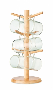 Logotrade business gift image of: Bamboo cup set holder