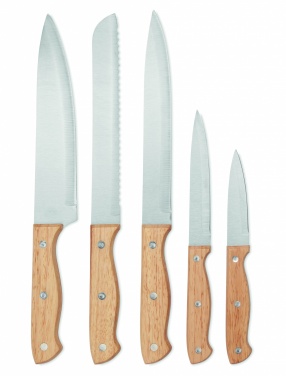 Logotrade business gifts photo of: 5 piece knife set in base