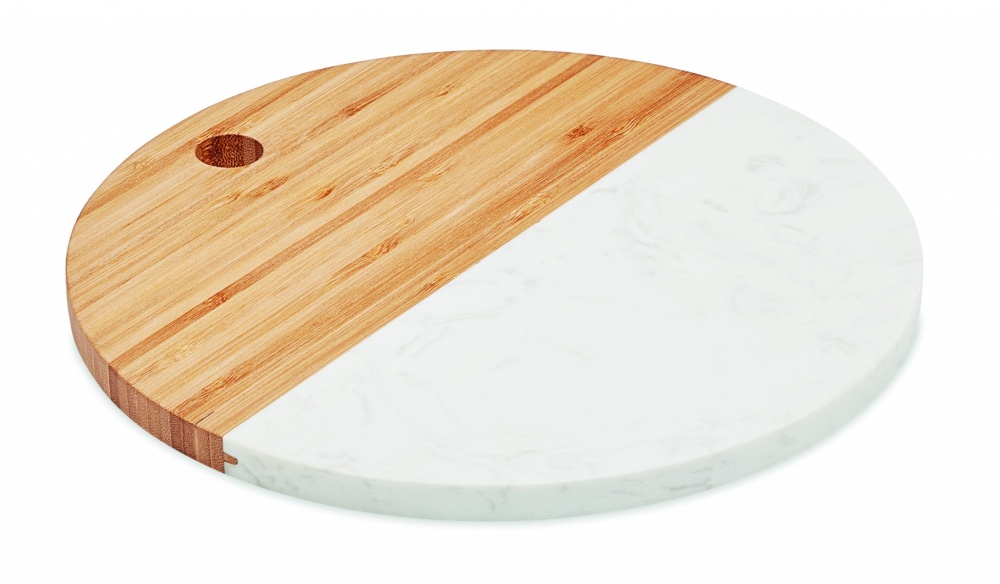 Logotrade corporate gift image of: Marble/ bamboo serving board