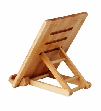 Logo trade promotional item photo of: Bamboo tablet stand TUANUI