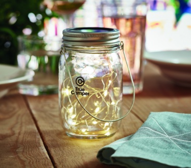 Logotrade promotional products photo of: Solar mason jar outdoor lamp