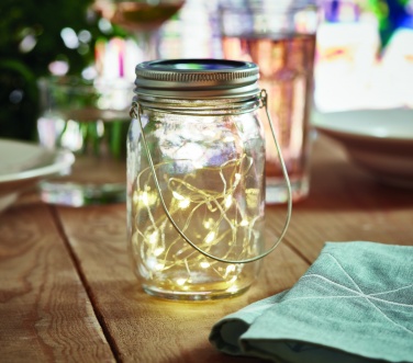 Logotrade promotional products photo of: Solar mason jar outdoor lamp