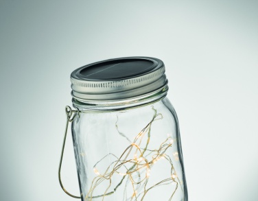 Logotrade promotional giveaway image of: Solar mason jar outdoor lamp