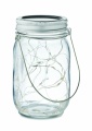 Solar mason jar outdoor lamp, Transparent