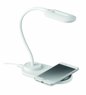 Logo trade promotional products image of: Desktop light and charger 10W