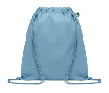 Logo trade promotional item photo of: Organic cotton drawstring bag