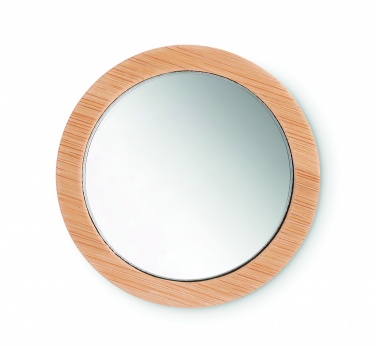 Logotrade promotional giveaway image of: Bamboo make-up mirror