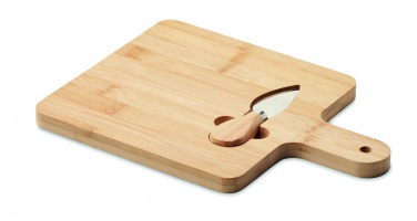 Logo trade promotional items image of: Cheese board set in bamboo