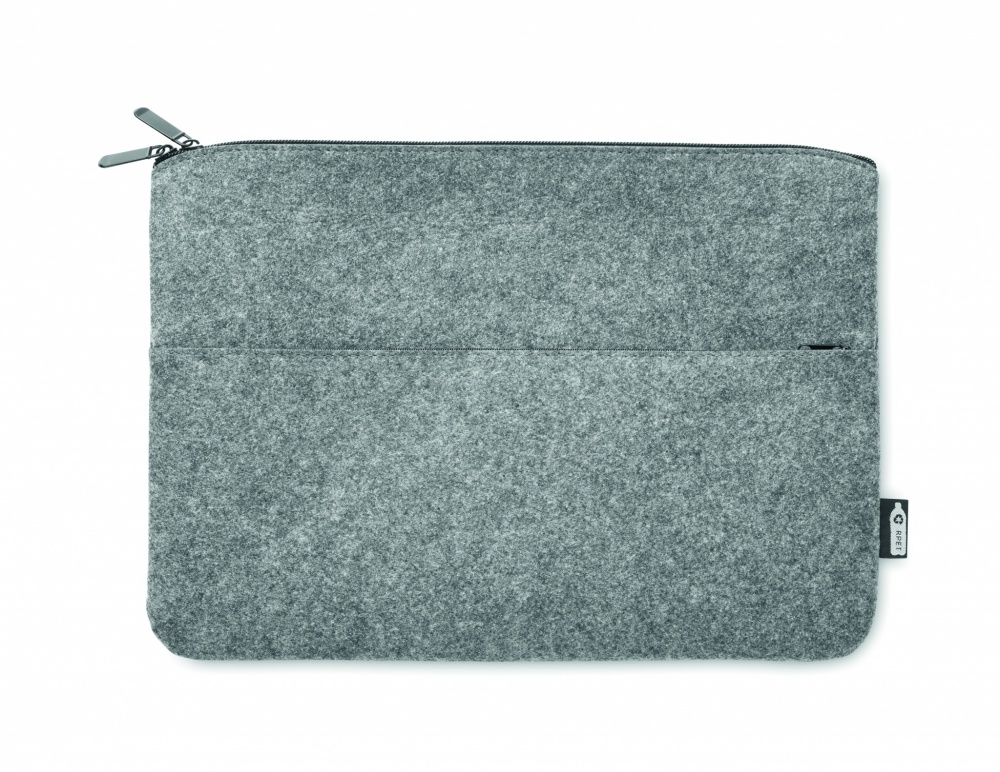 Logotrade promotional product picture of: RPET felt zipped laptop bag